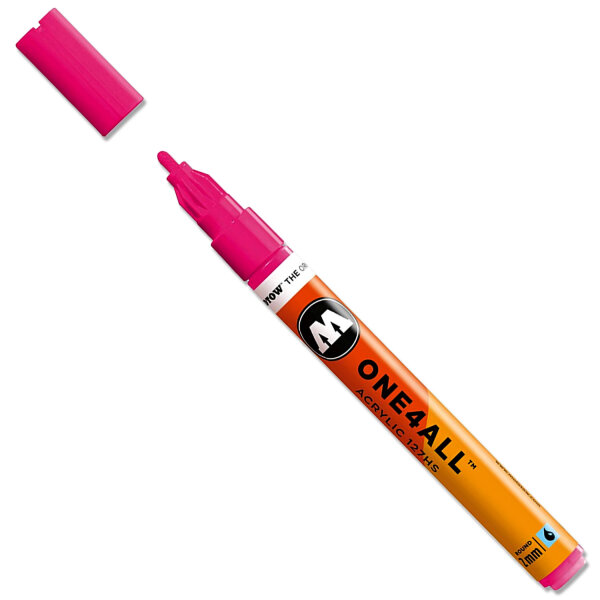 Acrylmarker Molotow ONE4ALL | 127HS | Neonpink Fluoreszierend | 2mm