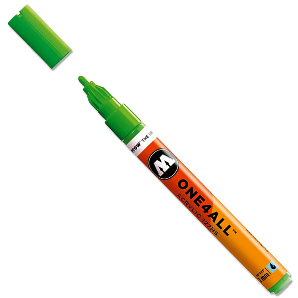 Acrylmarker Molotow ONE4ALL | 127HS | Neongrün Fluoreszierend | 2mm