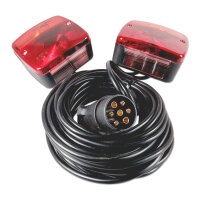 Rückleuchten Set | 12V | 4 Funktionen | 7m Kabel | 7-polig