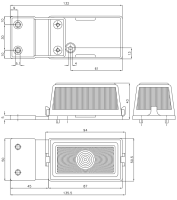 Positionsleuchte / Rückstrahler AJ.BA FP.93.005 | Rot | 12V | mit Träger