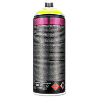 Sprühlack Infra Yellow | Neon Gelb Fluo UV 400ml | Montana BLACK