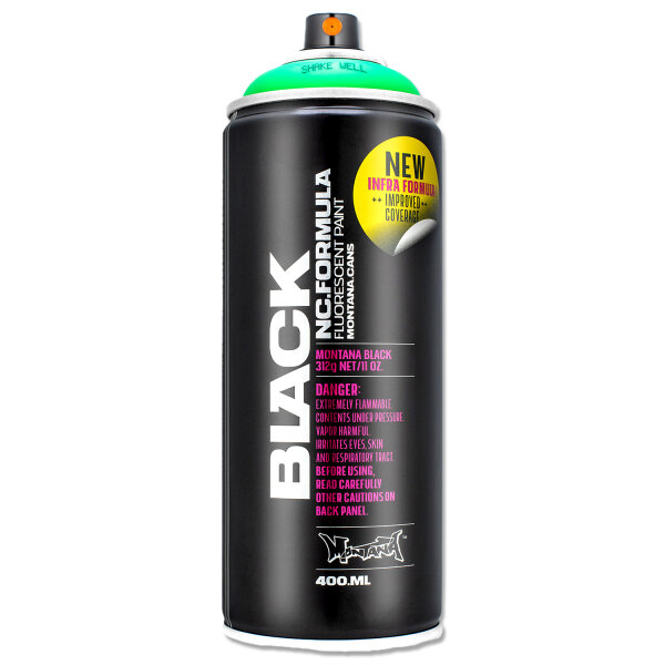 Sprühlack Infra Green | Neon Grün Fluo UV 400ml | Montana BLACK