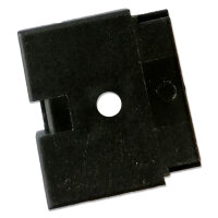 MTA INLINE Montageplatte für Sicherungshalter | 26,8x24mm | schwarz