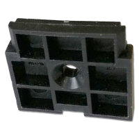 MTA INLINE Montageplatte für Sicherungshalter | 26,8x24mm | schwarz