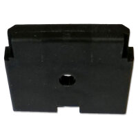 MTA INLINE Montageplatte für Sicherungshalter | 26,8x24mm | schwarz