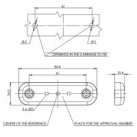 Positionsleuchte | LED | 12-24V | Orange