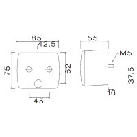 Nebelschlussleuchte Aspöck Fogpoint | 12V | mit Tüllenanschluss