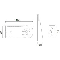 Aspöck Halter 150mm für Flexipoint und Squarepoint (2 Stück)