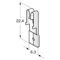 Flachstecker 6,3mm für Sicherungshalter unisoliert |...