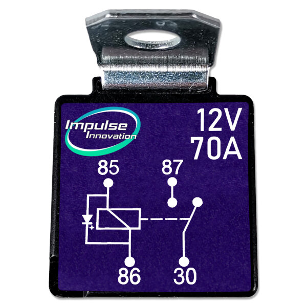 Maxi Relais | 4-Polig | Schließer (NO) | 12V | 70A | mit Diode