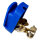 Batteriepolklemme Quick-Connect | Schraubklemme 8-35mm² | Blau | Negativ