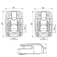 Batteriepolklemmenset Quick-Connect, mit Kabelklemme (8-35mm²)