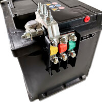 Sicherungsverteiler für Batteriepol (3-fach) | 32 V | 6 Abgänge | DX