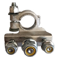 Sicherungsverteiler für Batteriepol (3-fach) | 32 V | 6 Abgänge | DX