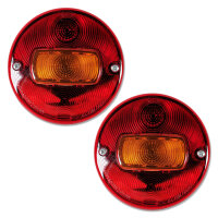 Rückleuchten Set | HELLA 2SE 001 685-201 | 12-24V | Rund | Tüllenanschluss