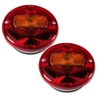 Rückleuchten Set | HELLA 2SE 001 685-201 | 12-24V | Rund | Tüllenanschluss