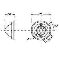 HELLA Positionsleuchte 2SA 997.022-001 | Rot | 12–24V