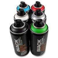 Sprühlack | Montana BLACK Mini | 6 Farben Set | 6x150ml