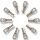 10x Rohrkabelschuh verzinnt 6mm² M8 | Impulse Innovation