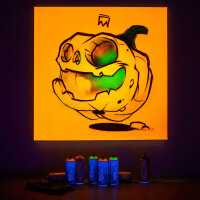 Sprühlack | Montana NIGHTGLOW | Lumineszierend | Grün & Orange | 400ml