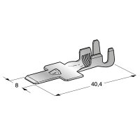 Flachstecker 8mm 2,5-16mm² unisoliert Crimp | MTA...