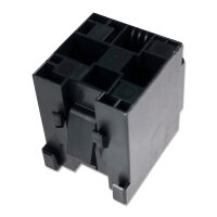 Relaissockel Satz | MTA | 4-polig | Maxi Relais | Schwarz | inkl. Terminals