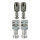Relaissockelsatz MTA Maxi | 4-polig | Schwarz | inkl. Terminals