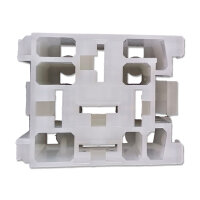 Mini Relaissockel Satz MTA | 5-polig | weiß | inkl. Flachsteckhülsen 6,3mm