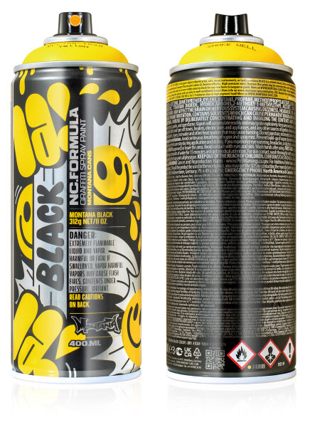 Sprühlack | Montana BLACK | Artist Edition | LAIA | Kicking Yellow | 400ml