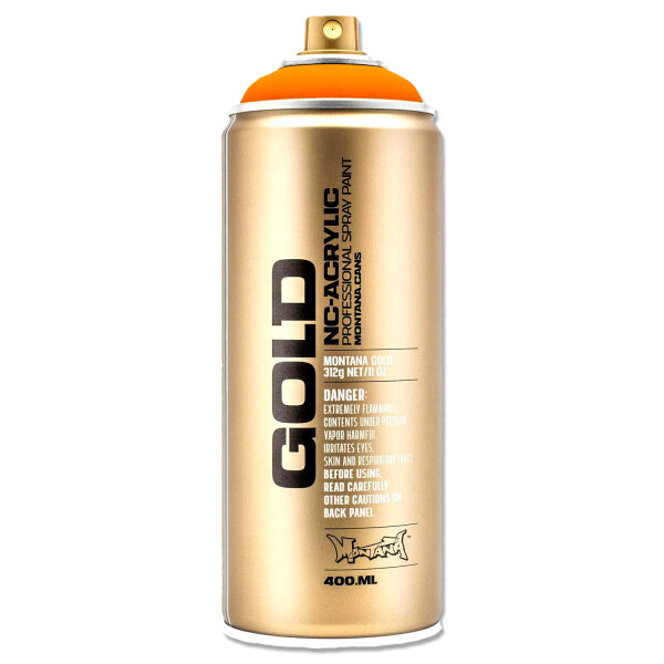 Sprühlack Montana GOLD | Fluoreszierend | Power Orange | 400ml
