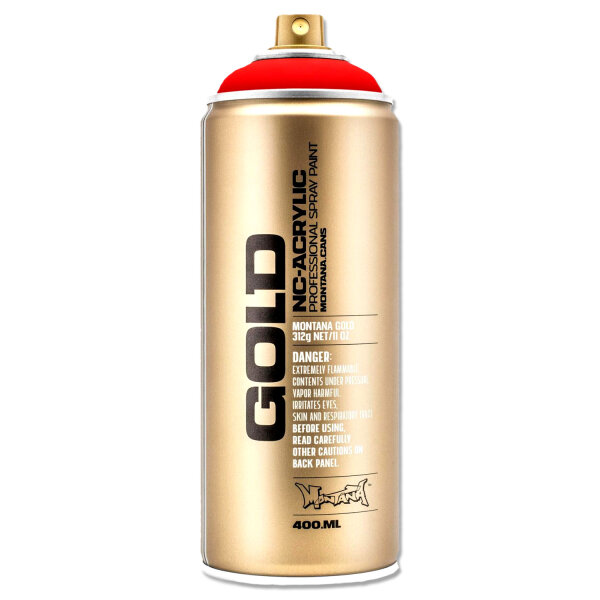 Montana Cans GOLD Fluorescent - Fire Red 400ml