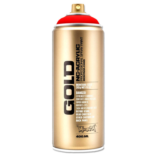 Sprühlack Montana GOLD | Fluoreszierend | Fire Red | 400ml