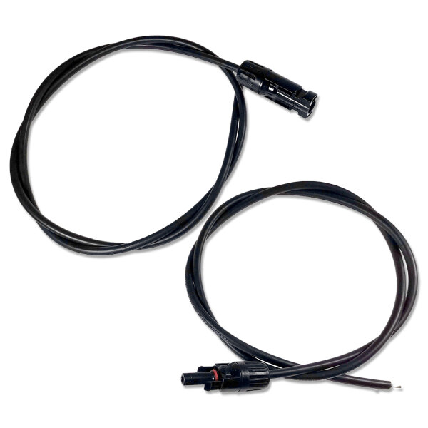 Solarkabelset | 4mm² | mit Stecker & Buchse | 2x1 Meter