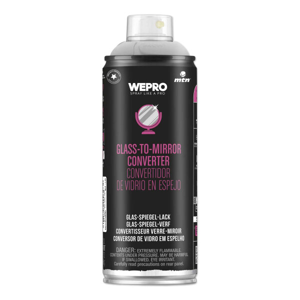 Spiegelfarbe Spray Chrom 400ml Glas-Spiegel-Lack für Glas MTN WEPRO