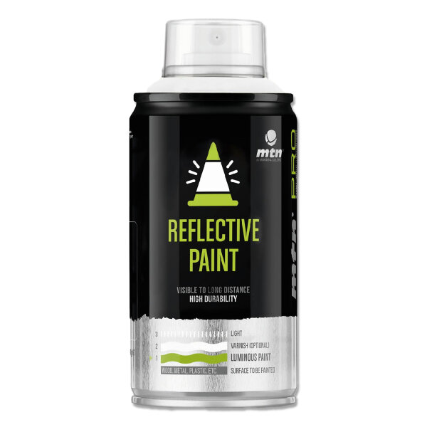 Reflektierende Farbe Spray Grau 150ml Markierungsspray MTN WEPRO