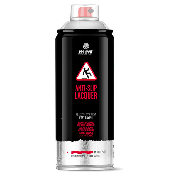 Sprühlack MTN PRO | Rutschfeste Farbe | Transparent | 400ml