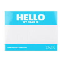 Hello my name is Sticker Rolle 500 Stück Hellblau |...