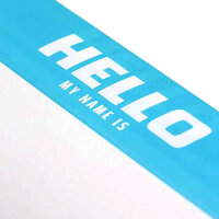 Hello my name is Sticker Rolle 500 Stück Hellblau | Montana Cans