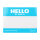 Hello my name is Sticker Rolle 500 Stück Hellblau | Montana Cans