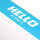 Hello my name is Sticker Rolle 500 Stück Hellblau | Montana Cans