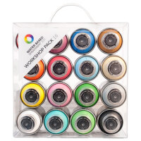 Sprühfarben-Set wasserbasiert | 16x100ml | matt | MTN Water Based