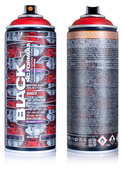 Montana Cans BLACK | Artist Edition | HOW & NOSM | Power Red | 400ml