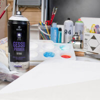 Gesso Grundierung Spray Weiß 400ml Leinwand Holz Papier | MTN WEPRO