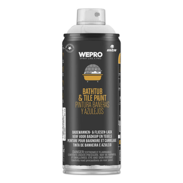Badewannen- & Fliesenlack Spray | Weiß | 400ml | Epoxid Renovierlack