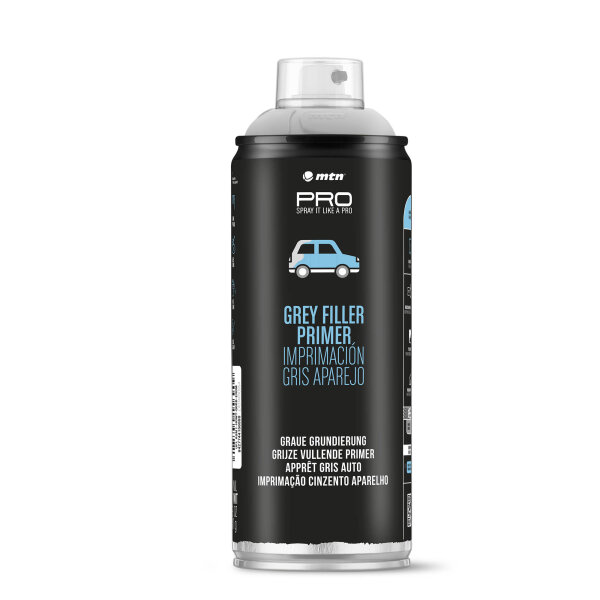 Füllgrundierung Spray Grau 400ml Karosserie Spritzfüller KFZ | MTN PRO