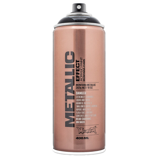 Sprühlack | Montana METALLIC | Metallic Effekt | Black | 400ml