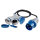 Adapterkabel CEE Stecker 3-polig auf 3x Schuko Steckdose 230V (3m)