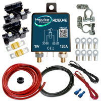 Zweitbatterieset | RL180-12 PRO | Trennrelais 12V 120A | 6m 16mm² Kabel