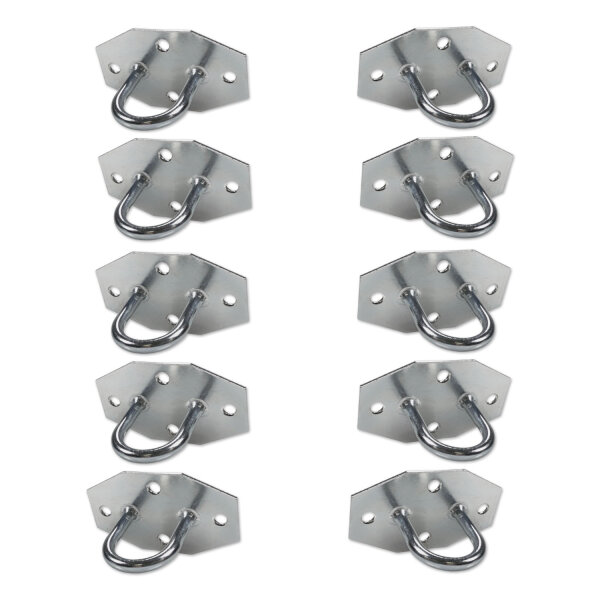 Bügelkrampe | Planenöse | 4-Loch | 30mm | 10 Stück