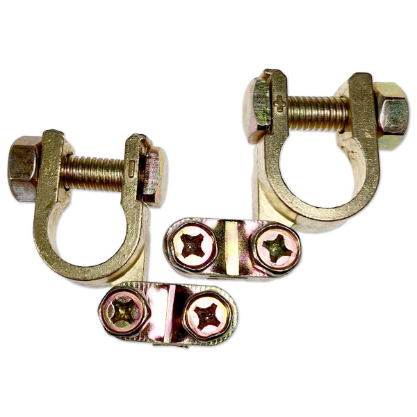 Batteriepolklemmen Set | ECO Ausführung | 90° gewinkelt | 1–16 mm²